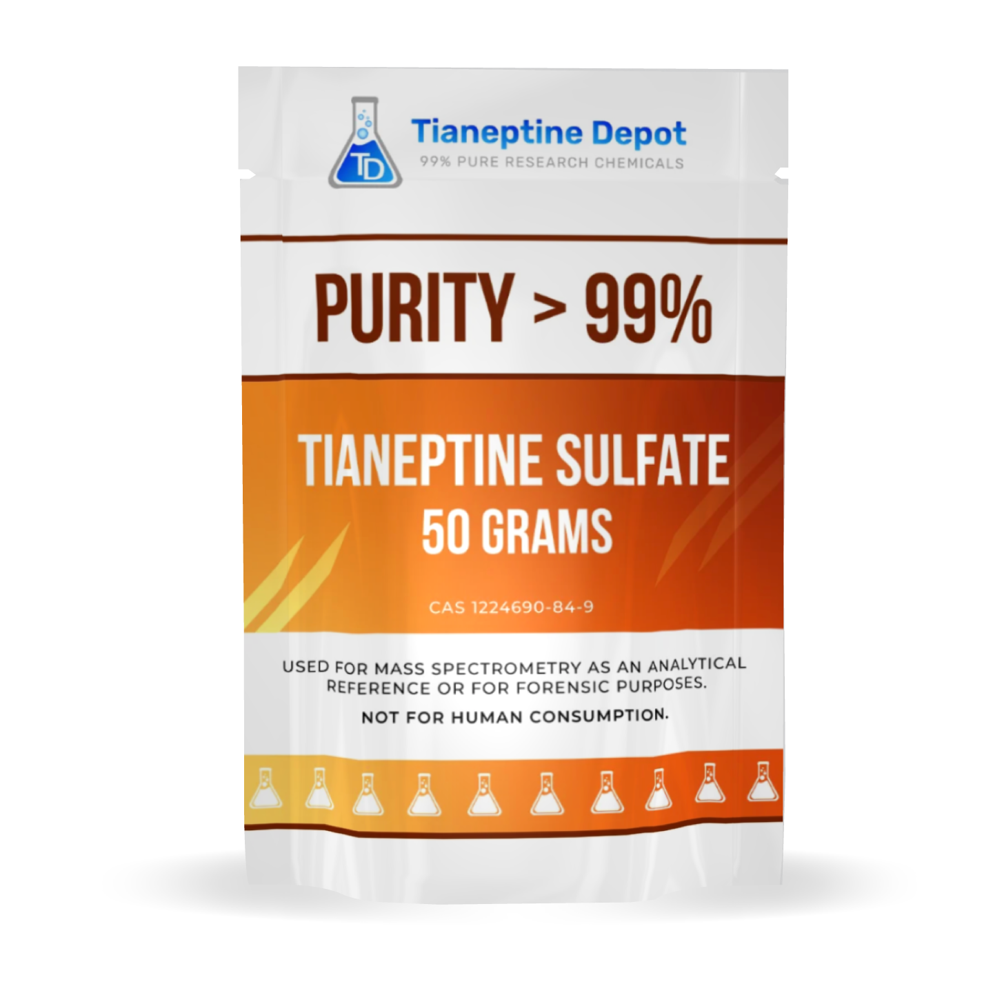 Tianeptine (Sulfate) Powder 50 Grams